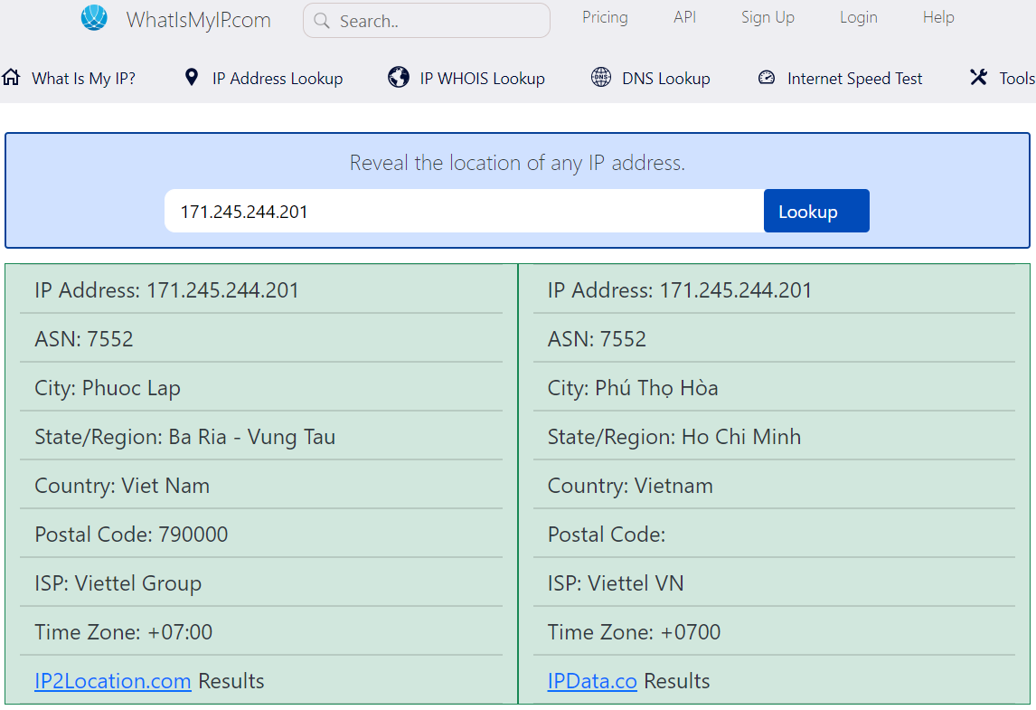 Phước Lập, Bà Riạ - Vũng Tàu BRVT